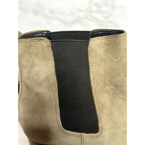 Nine West women's suede Chelsea boots in taupe, size 8 - Picture 4 of 6